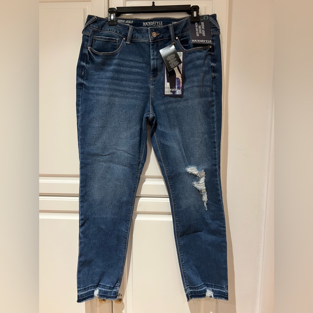 Sound Style Jeans Size 16 Jamie Ankle Skinny Slim and Sleek Comfort Stretch NWT